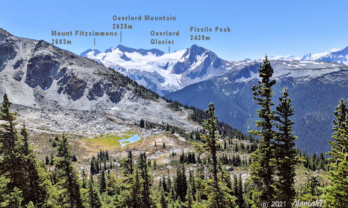 デッカーターンとオーバーロード氷河の景色