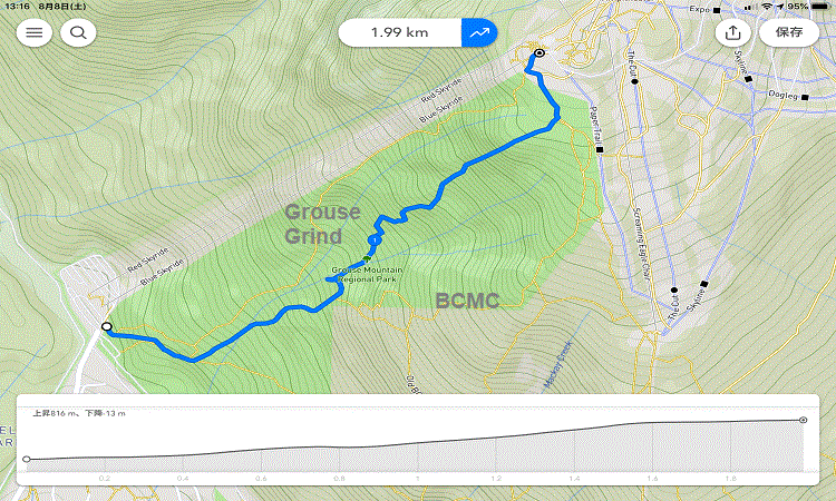 フリントアンドフェザートレイルの地図