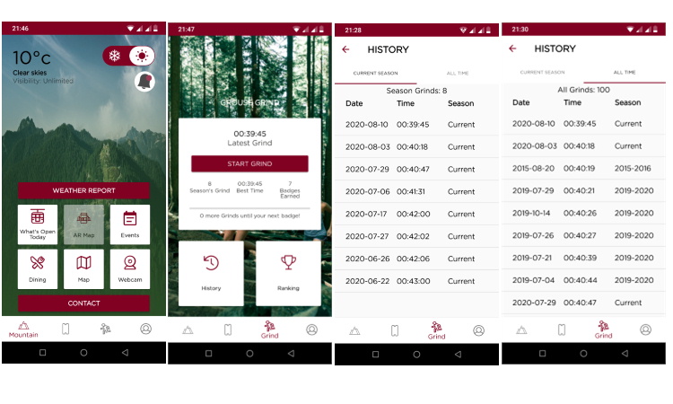Grouse MT App 画面